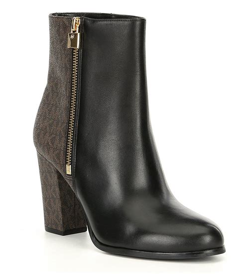 michael kors frenchie bootie black leather|Boots Michael Kors .